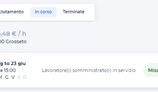 Monitoraggio delle attività dal dashboard
